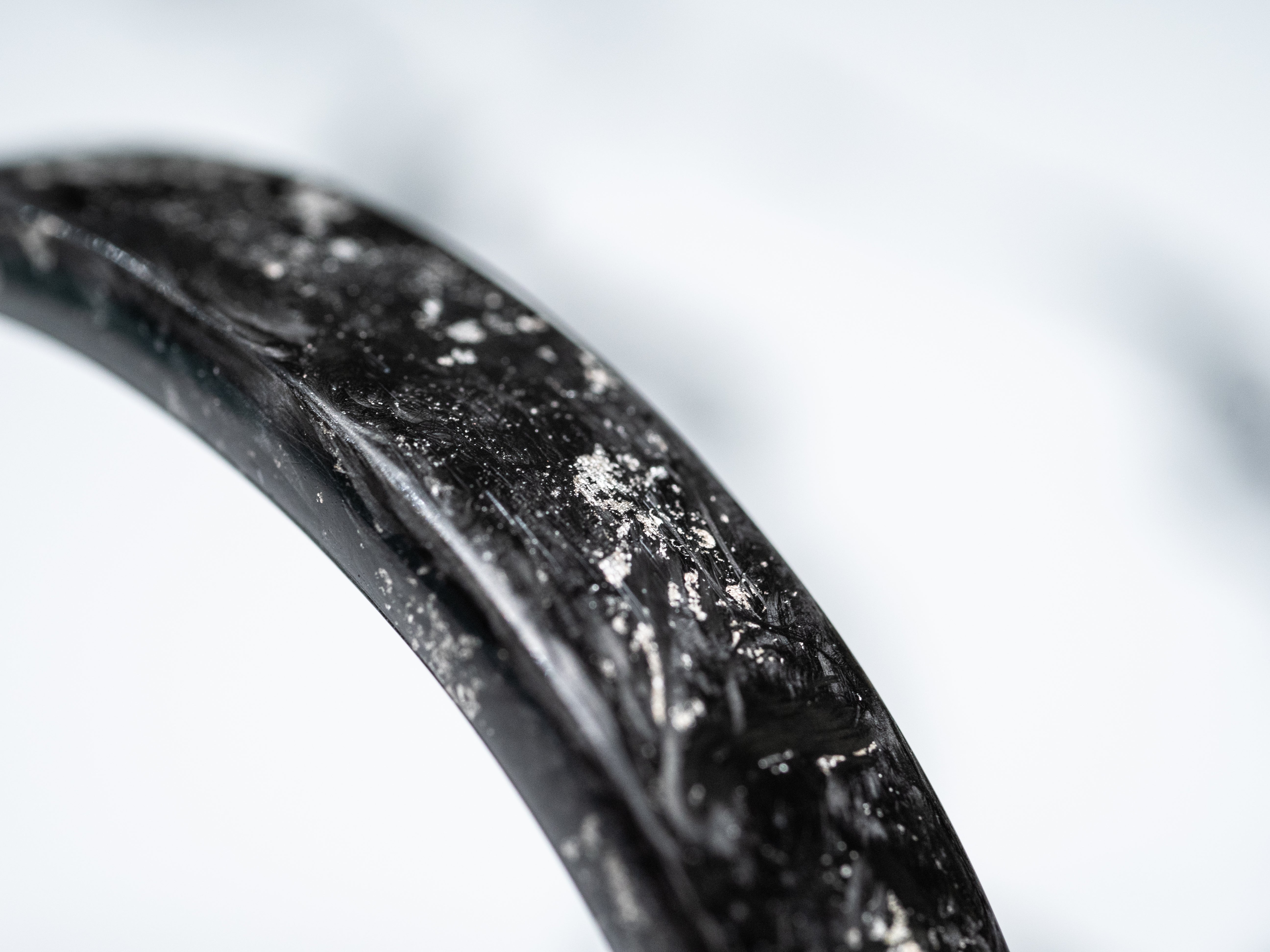 Silver Forged Carbon Fiber Bracelet